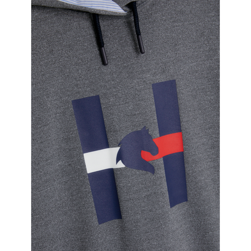 Tommy Hilfiger Women's Horse Graphic Sport Hoodie - Grey Melange-6